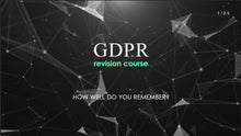 Load image into Gallery viewer, GDPR Revision