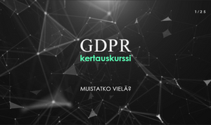 GDPR-kertauskurssi